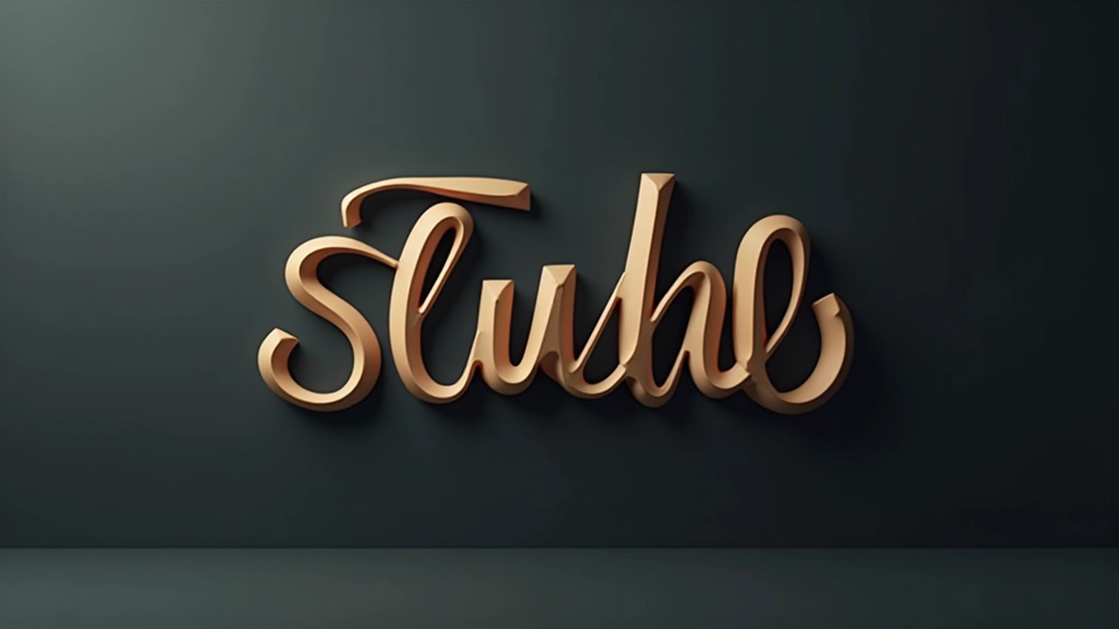 Dettaglio di animazione tipografica con font elegante e movimento subtile